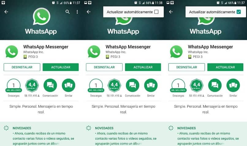 realizar actualizacion automatica de whatsapp