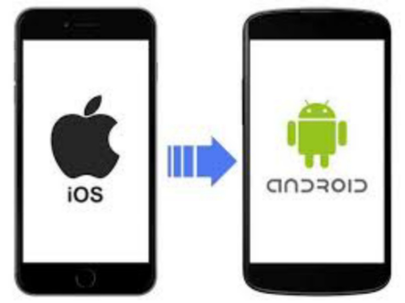 un movil apple y un movil android