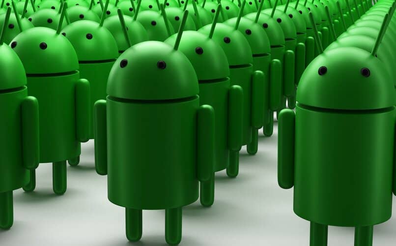 muchos android en filas