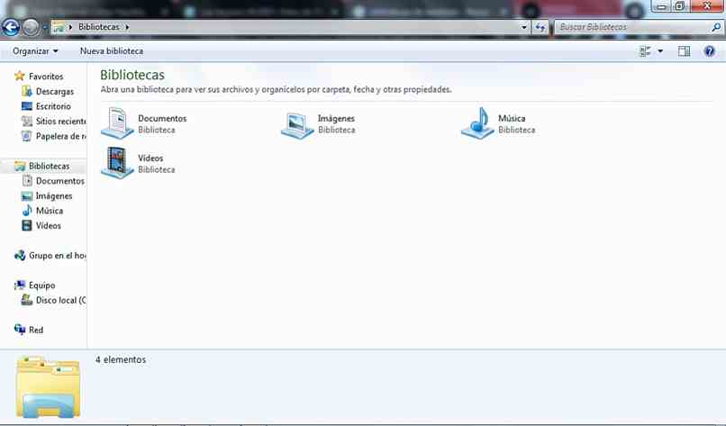 bibliotecas de windows 7