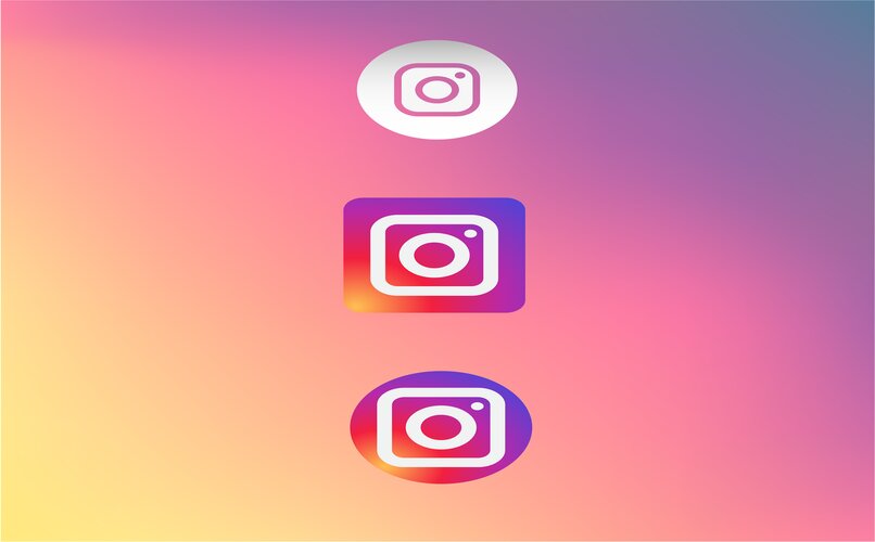 distintas versiones del logo de instagram