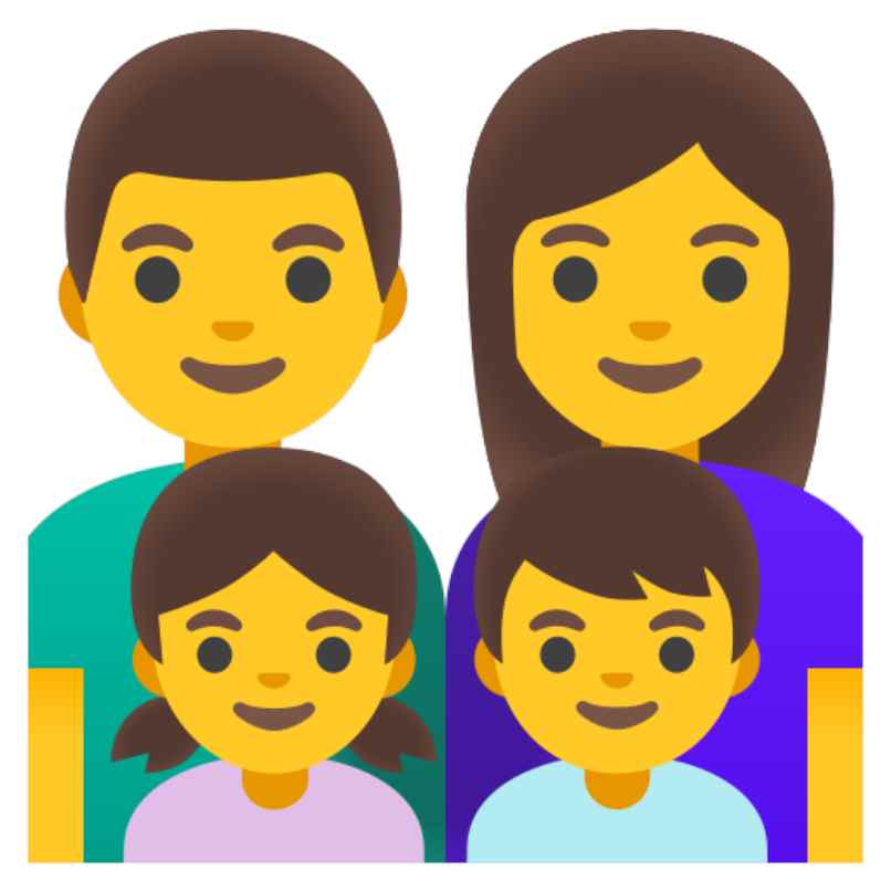 emoji de una familia