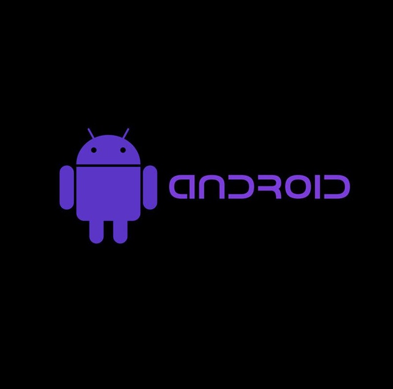 logo de android en morado