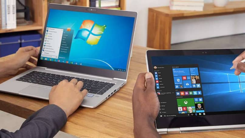 lapto y tablet con sistema windows