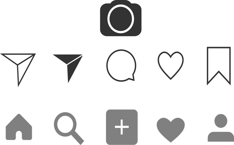 iconos de funciones complementarias de instagram