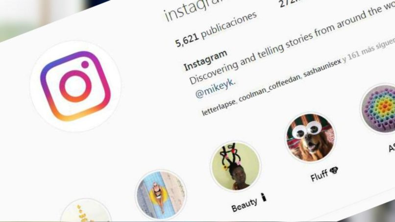 perfil de instagram en movil