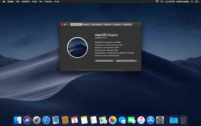 sistema operativo macOS mojave