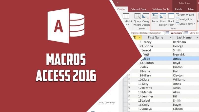 funcion de crear macros en microsoft access 2016