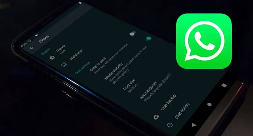 metodo para poner la pantalla oscura en whatsapp