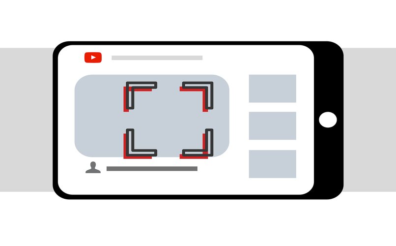 aplicacion movil de youtube con fondo blanco