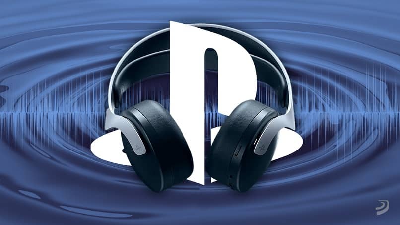 logo de playstation con audifonos 
