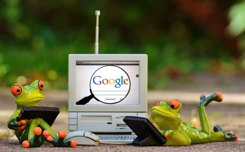 animacion de rana usando google en pc