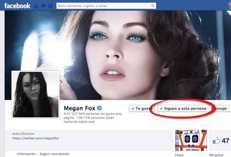 seguir famosos en facebook