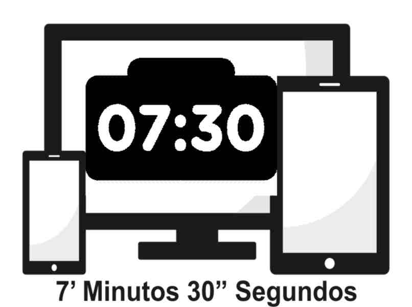 minutos y segundos en dispositivos