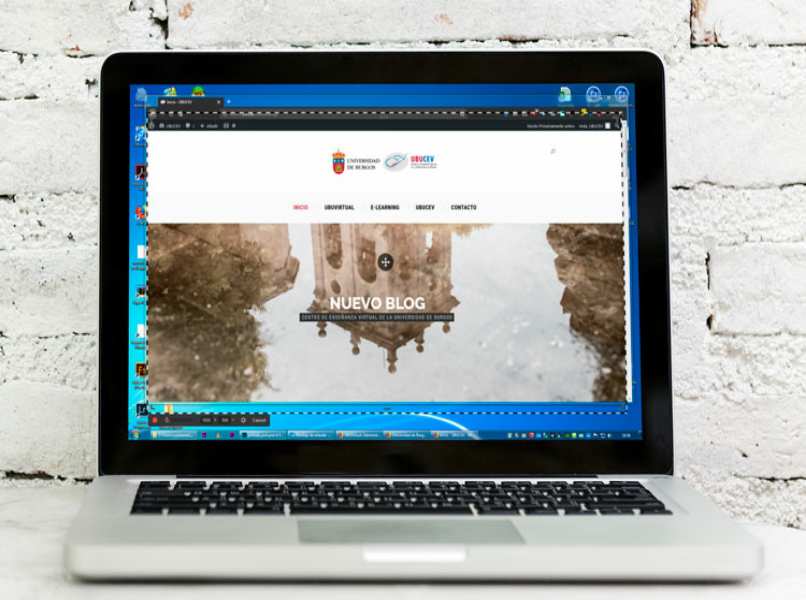 captura completo en laptop