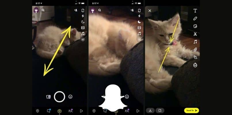 cuales son las otras opciones de snapchat para editar creativamente tu video
