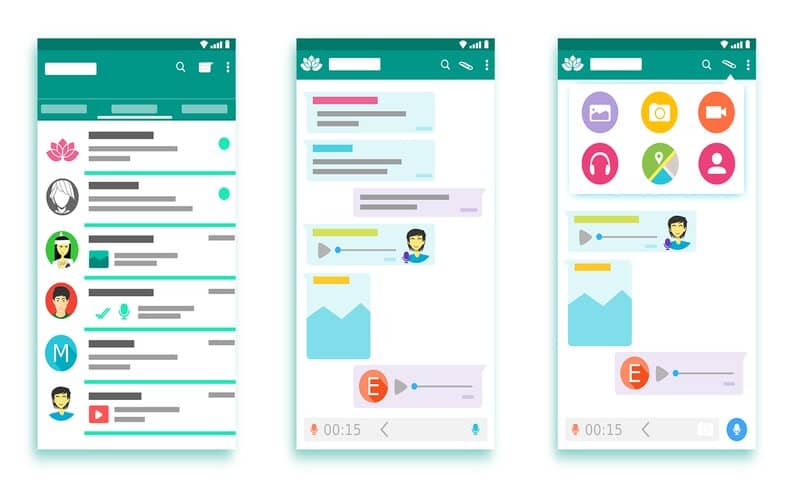 feed de aplicacion movil de whatsapp